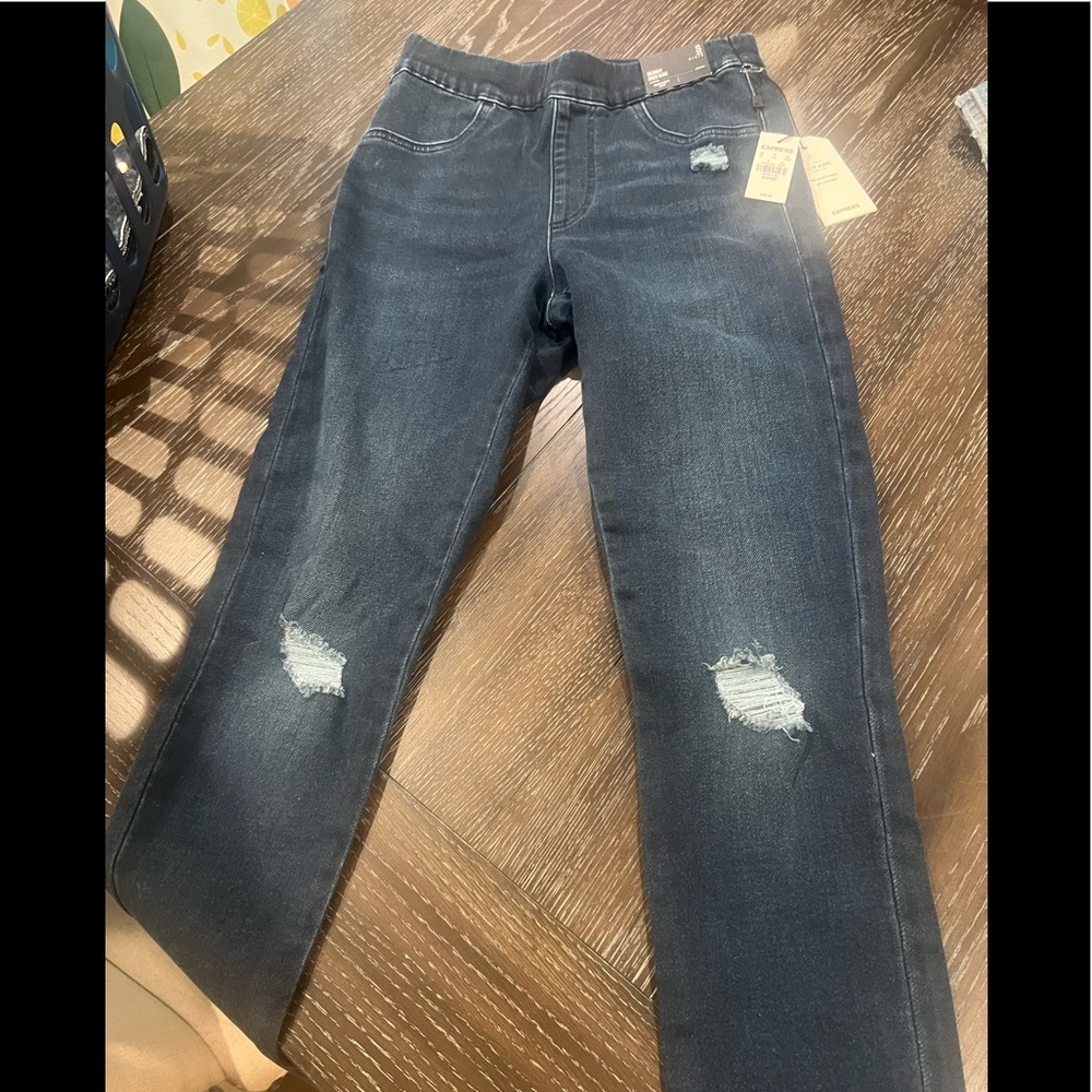 Express Flexx super skinny jeans like Spanx small R